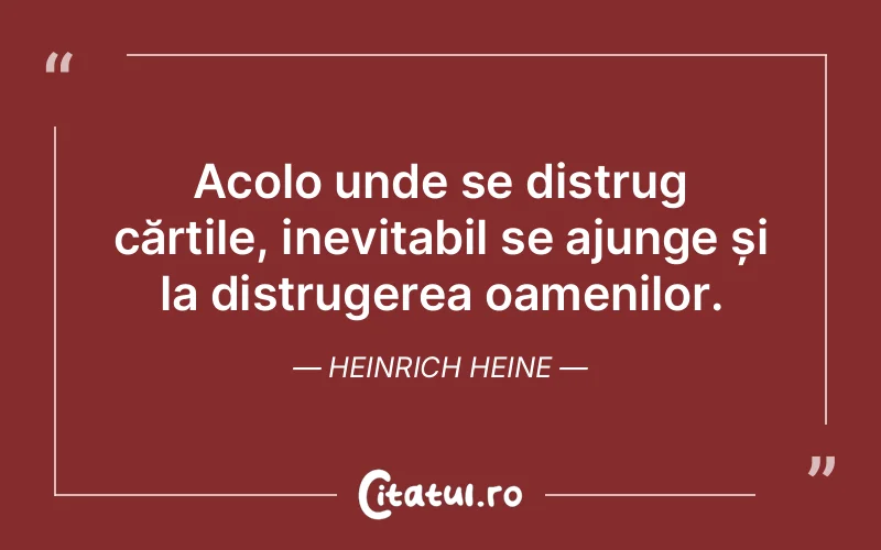 Citat Heinrich Heine - citate oameni