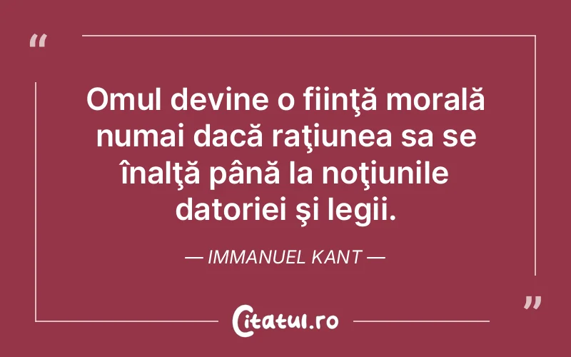 Citat Immanuel Kant - citate oameni
