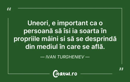 Este esențial ca oamenii să își tră...