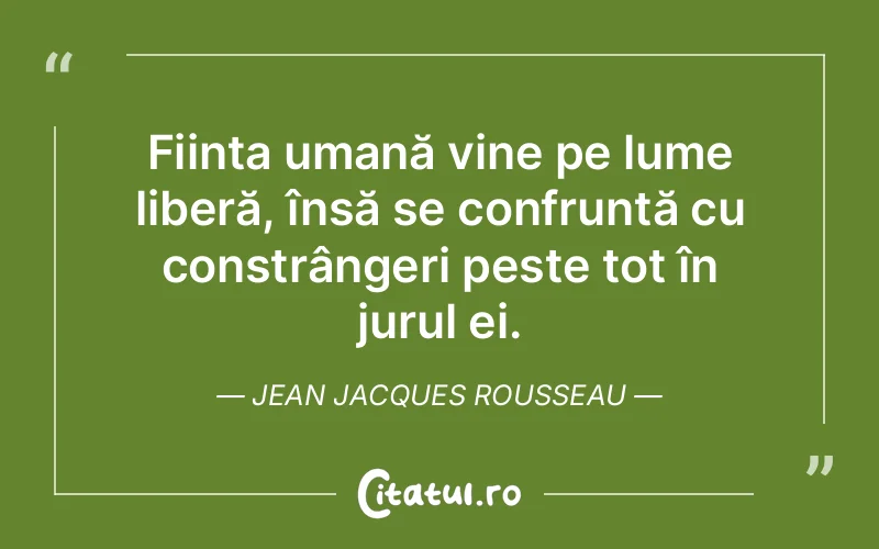 Citat Jean Jacques Rousseau - citate oameni