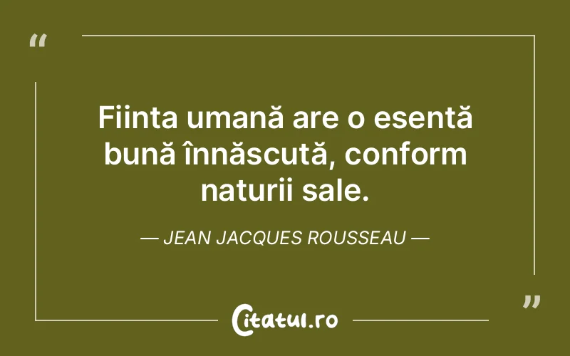 Citat Jean Jacques Rousseau - citate oameni
