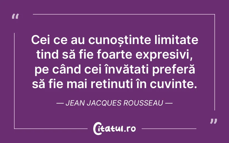 Citat Jean Jacques Rousseau - citate oameni