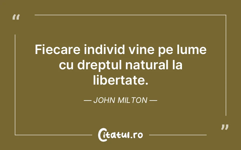 Citat John Milton - citate oameni