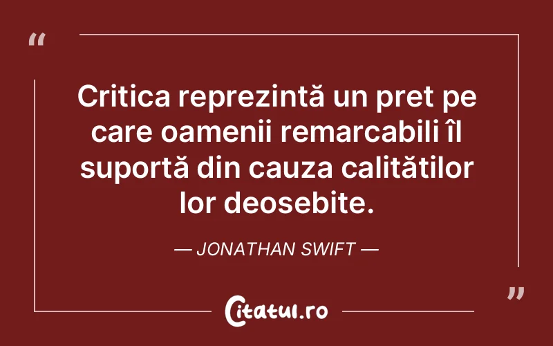 Citat Jonathan Swift - citate oameni
