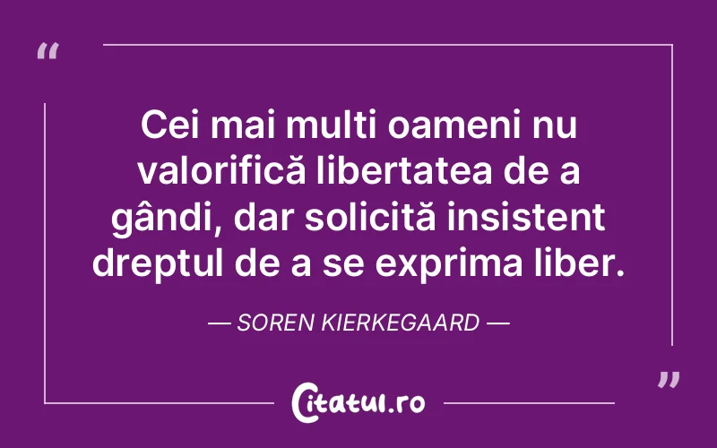 Citat Soren Kierkegaard - citate oameni