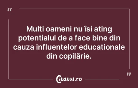 Oamenii nu pot fi judecați după o sing...