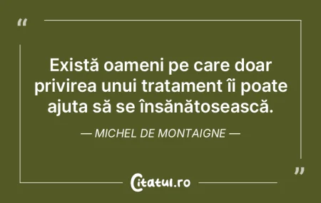 Să nu se simtă rău, e binele cel mai ...