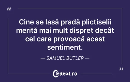 Cine se lasă purtat de plictiseală mer...