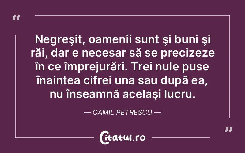 Citat Camil Petrescu - citate oameni