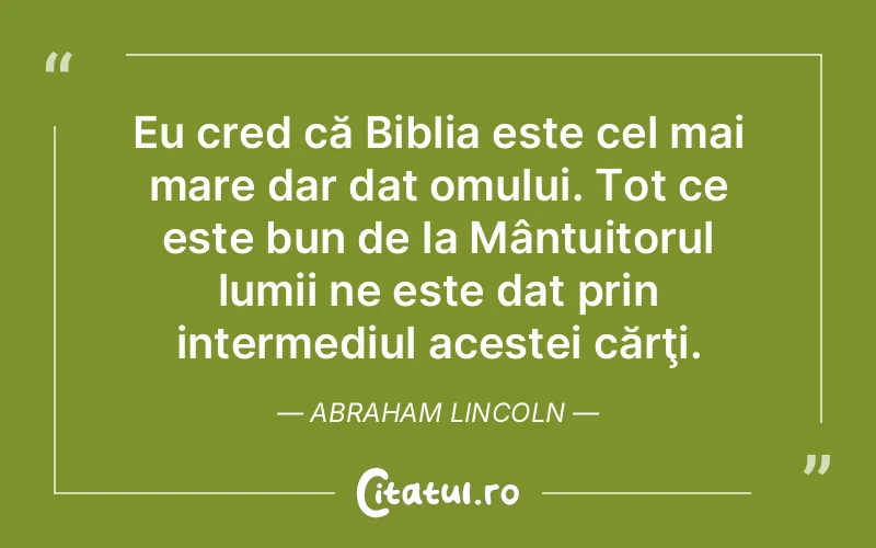 Citat Abraham Lincoln - citate oameni