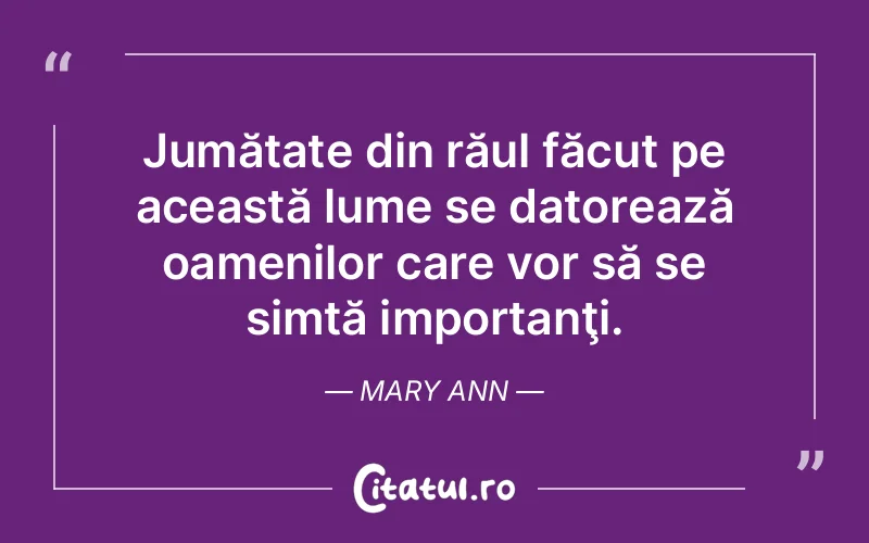 Citat Mary Ann - citate oameni