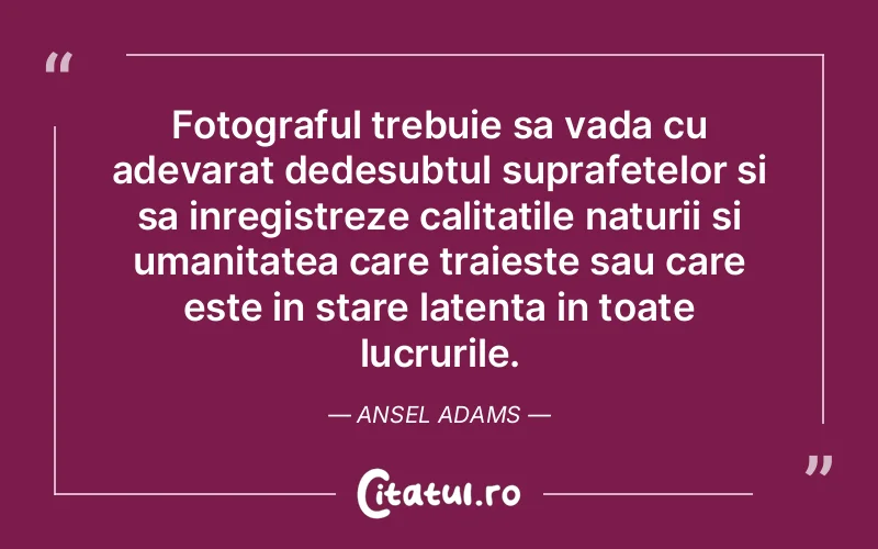 Citat Ansel Adams - citate oameni
