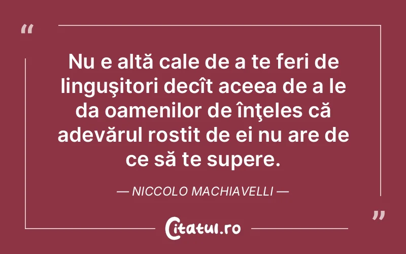 Citat Niccolo Machiavelli - citate oameni