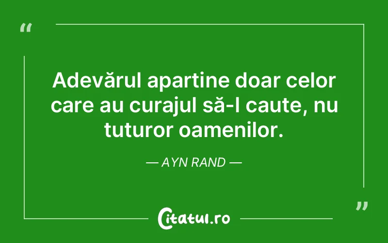 Citat Ayn Rand - citate oameni