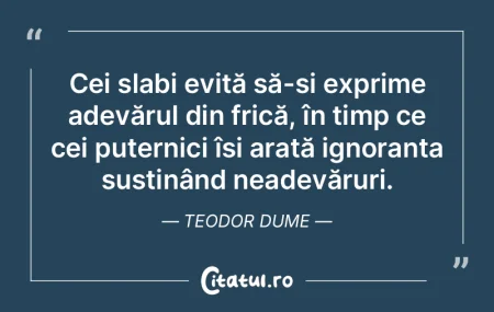 Pentru a descoperi adevărul, observă v...