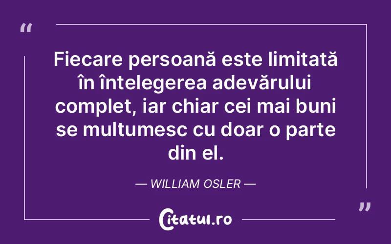Citat William Osler - citate oameni