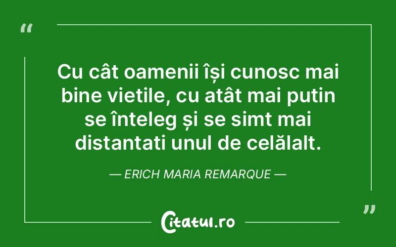 Citat Erich Maria Remarque - citate oameni