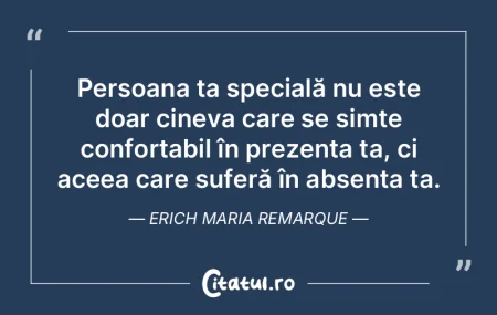 Persoana care îți este cu adevărat im...