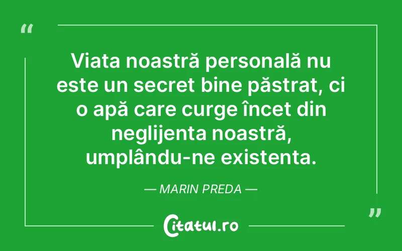 Citat Marin Preda - citate oameni