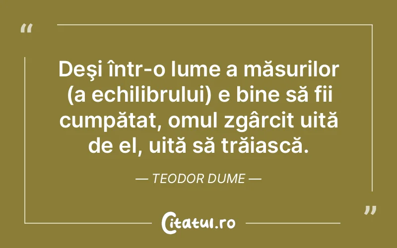 Citat Teodor Dume - citate oameni