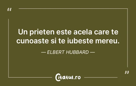 Un prieten este acela care te cunoaste s...