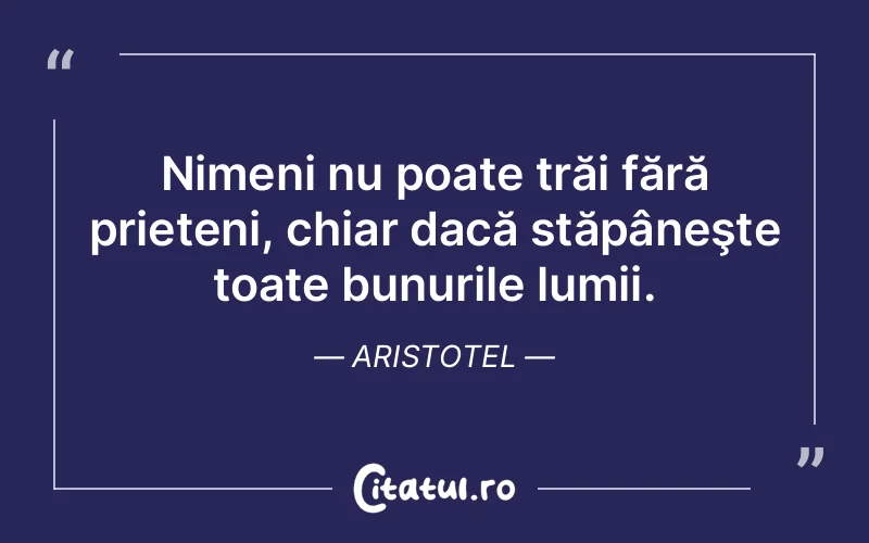 Citat Aristotel - citate prietenie