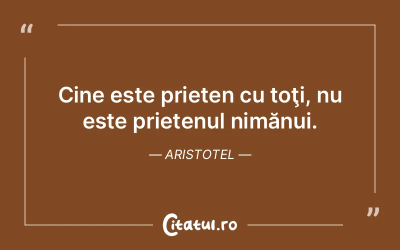 Citat Aristotel - citate prietenie
