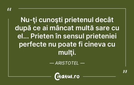 Nu-ţi cunoşti prietenul decât după c...