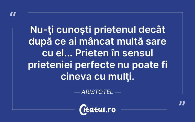 Citat Aristotel - citate prietenie