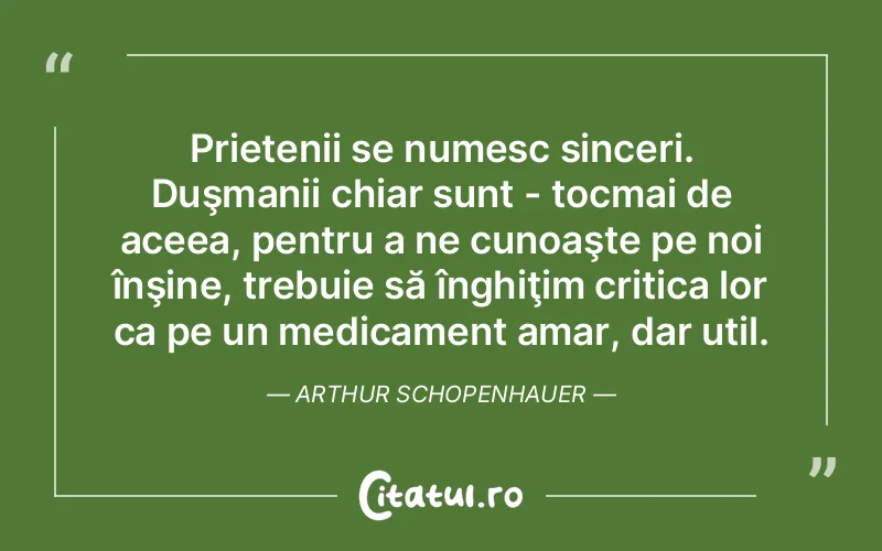 Citat Arthur Schopenhauer - citate prietenie
