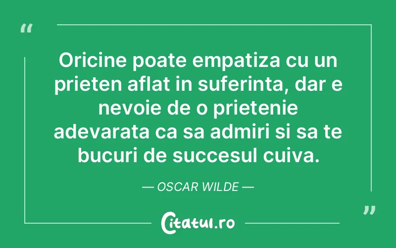 Citat Oscar Wilde - citate prietenie