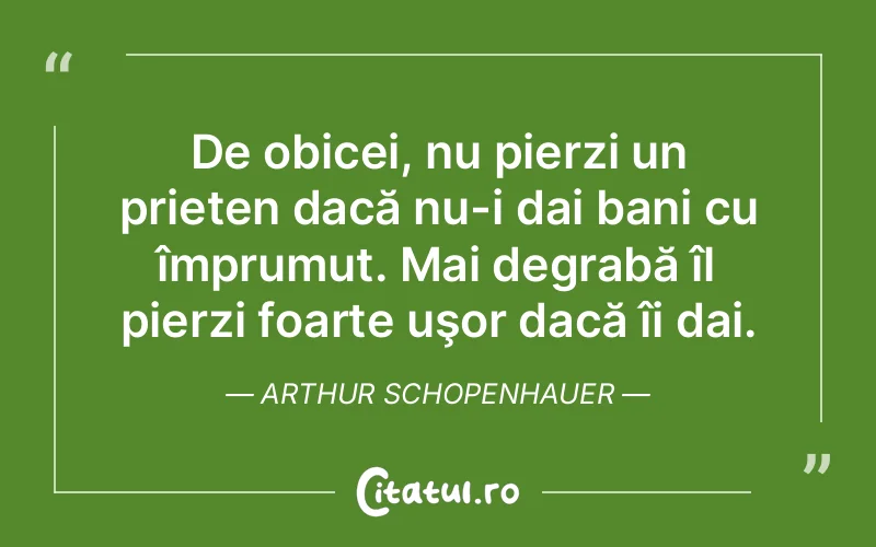 Citat Arthur Schopenhauer - citate prietenie