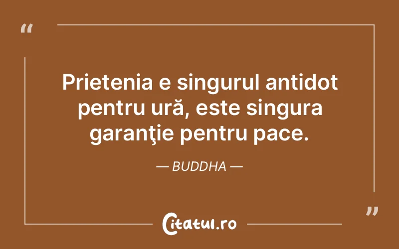 Citat Buddha - citate prietenie