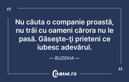Nu căuta o companie proastă, nu trăi ...