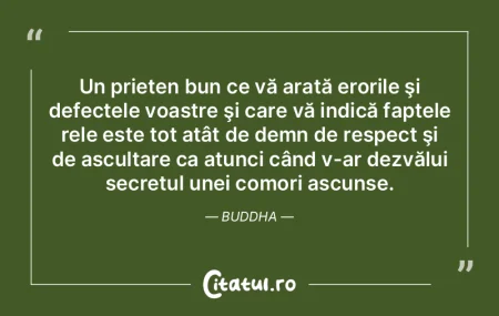 Un prieten bun ce vă arată erorile şi...
