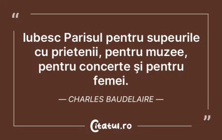 Iubesc Parisul pentru supeurile cu priet...