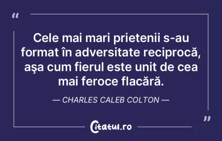 Cele mai mari prietenii s-au format în ...