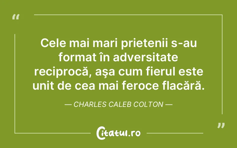 Citat Charles Caleb Colton - citate prietenie