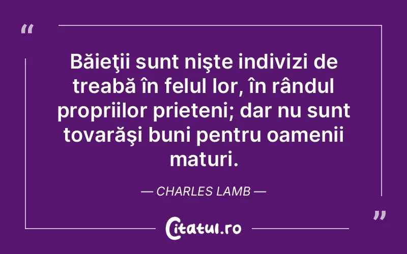 Citat Charles Lamb - citate prietenie