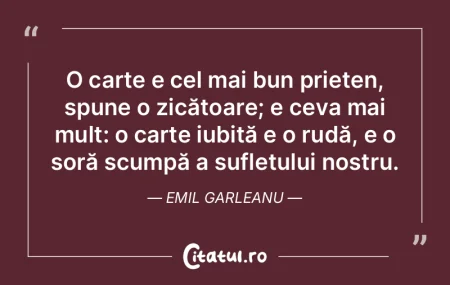 O carte e cel mai bun prieten, spune o z...