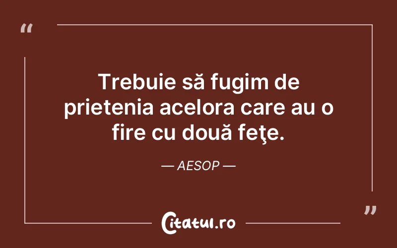 Citat Aesop - citate prietenie