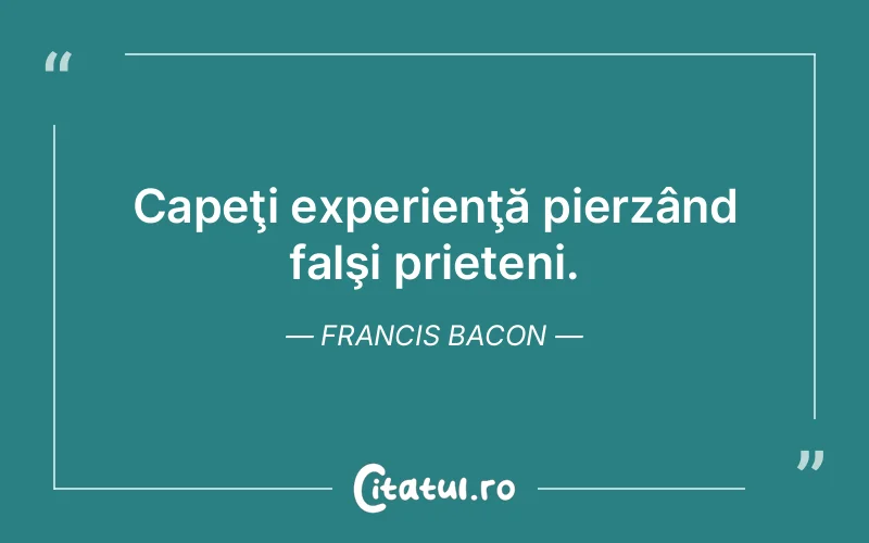 Citat Francis Bacon - citate prietenie