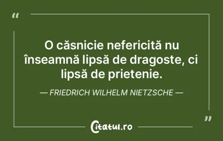O căsnicie nefericită nu înseamnă li...