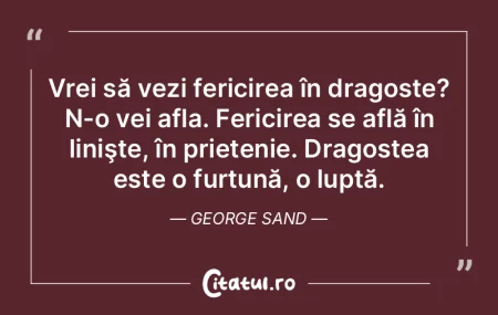Vrei să vezi fericirea în dragoste? N-...