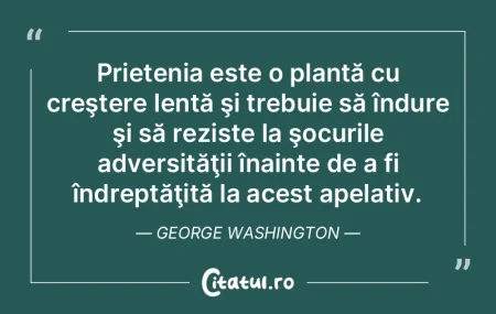 Prietenia este o plantă cu creştere le...