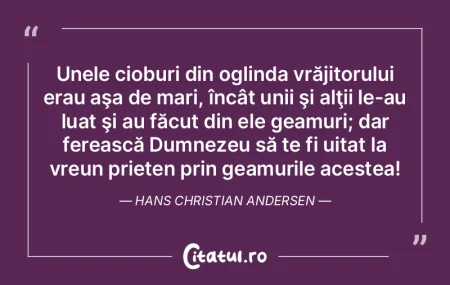 Unele cioburi din oglinda vrăjitorului ...