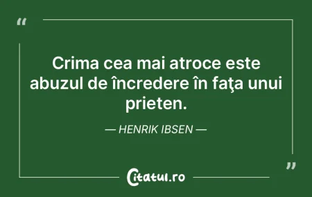 Crima cea mai atroce este abuzul de înc...