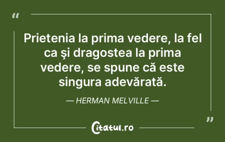 Prietenia la prima vedere, la fel ca şi...