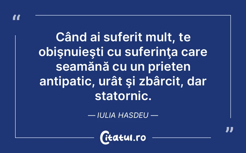 Citat Iulia Hasdeu - citate prietenie