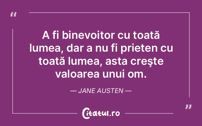 Citat Jane Austen - citate prietenie